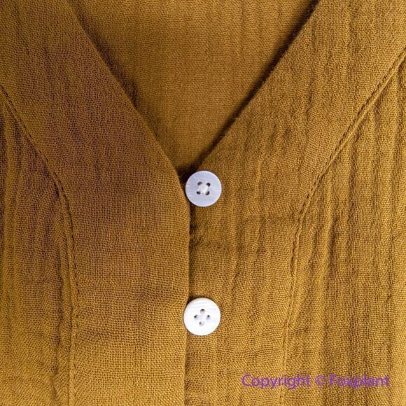 NEW Madewell Lightspun Colette Mini Dress, color:‎ gold. plus size 18W - Picture 9 of 16